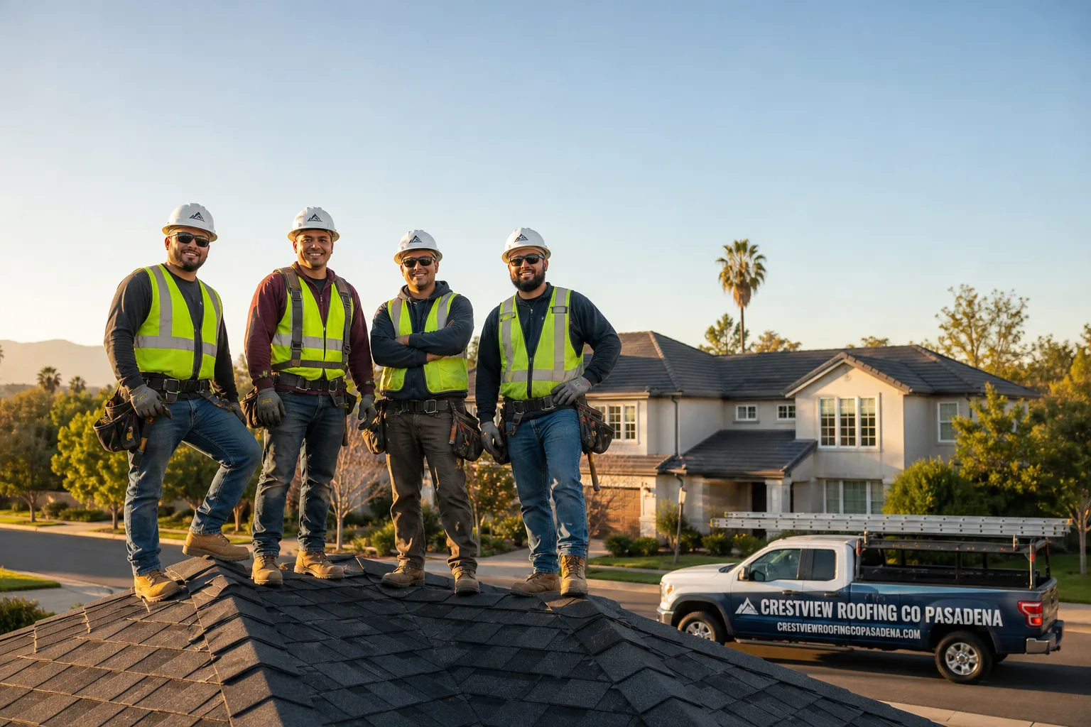 Crestview Roofing Co Pasadena roofing team